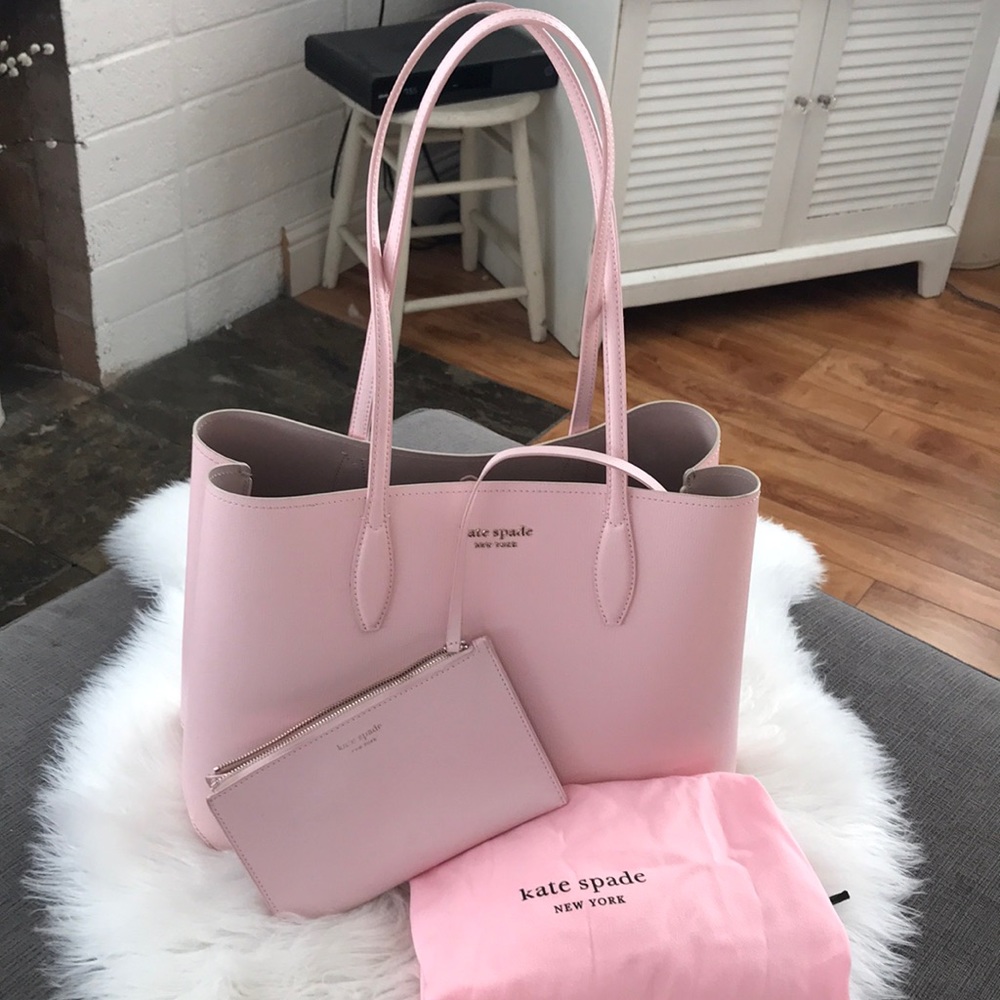 Kate spade pink large tote bag
